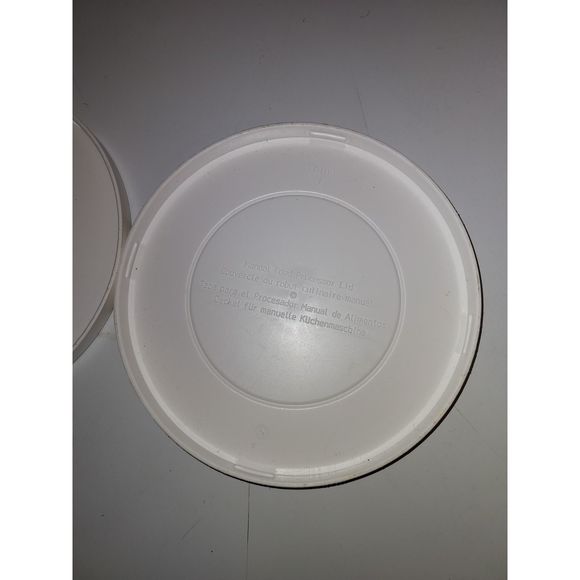 The Pampered Chef Manual Food Processor Replacement Lids Set of 2 - Picture 4 of 5